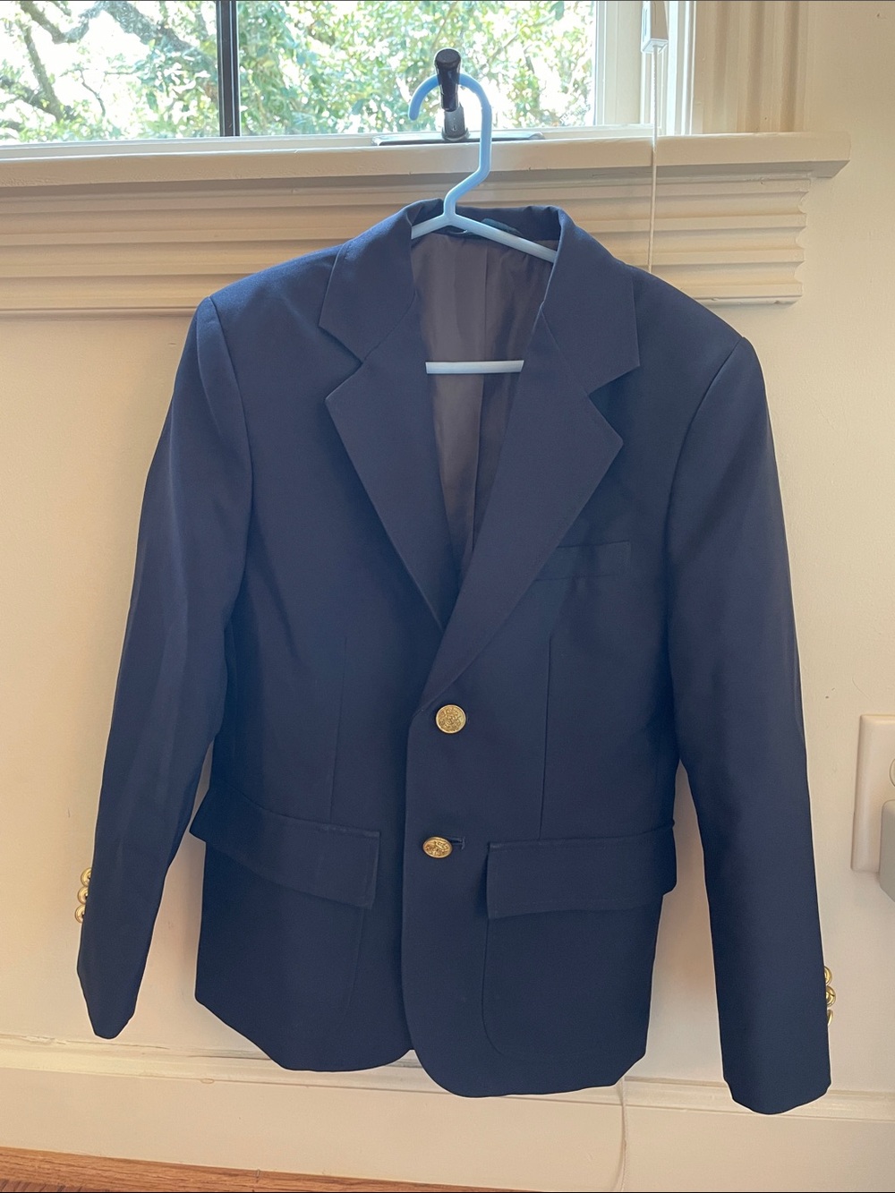dennis uniforms girls navy blazer with gold buttons